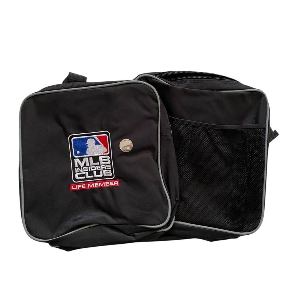 NWOT MLB Insiders Club Life Member Duffle Bag INDIANS Black Embroidered Logo